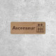Wood Elevator Sign - Modern and Minimalist Design