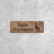 Panneau Salle d'Attente en Bois