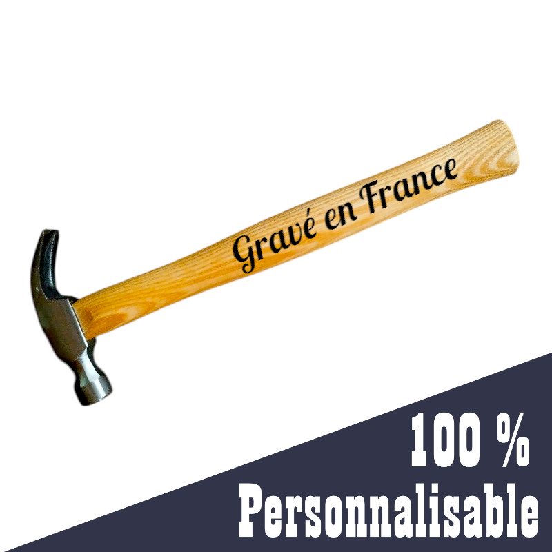 Personalized Hammer – Engraved Wooden Handle 220g