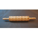 Christmas tree snowflake deer pattern rolling pin.