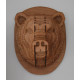 Wooden bear head 48 cm