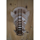 Wooden boar head 30cm