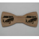 Bow tie in wood, vw combi motif