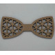 Triangle wooden bow tie