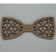 Triangle wooden bow tie