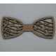 Musical note wooden bow tie
