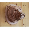 Cabeza de oso de madera 48 cm.