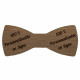 Bow tie in wood, bicycle pattern