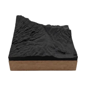 3D relief map of your mountain