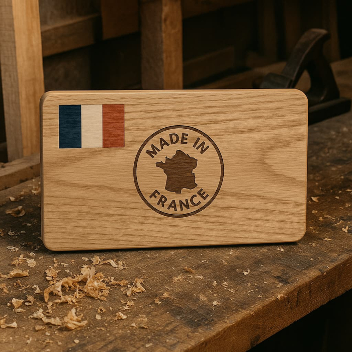 Cadeau Made in France en bois — artisanat local et gravure, 3D Mountain